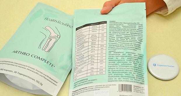 Health Routine Arthro Complete im Test - Entwickelt mit Experten aus der Gelenkforschung; enthält natürliche Wirkstoffe