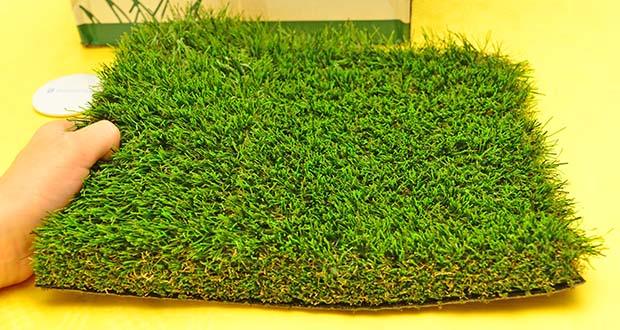 Kunstrasenhaus Kunstrasen Mario im Test - Täuschend echte Optik; Weiche, angenehme Textur