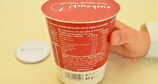 Wacker Bio Orientalisches Couscous-Gericht im Test - Hochwertige Bio-Zutaten; frei von künstlichen Zusätzen