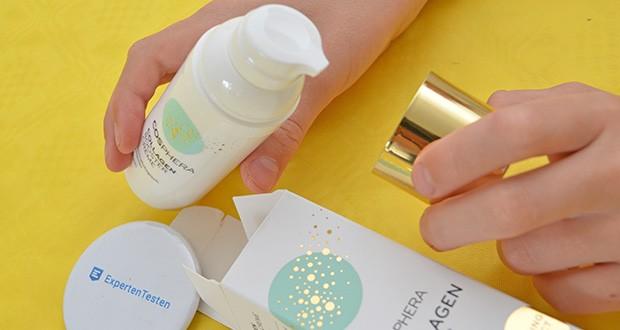 Cosphera Collagen Booster Creme im Test - Praktischer Pumpspender für präzise Dosierung
