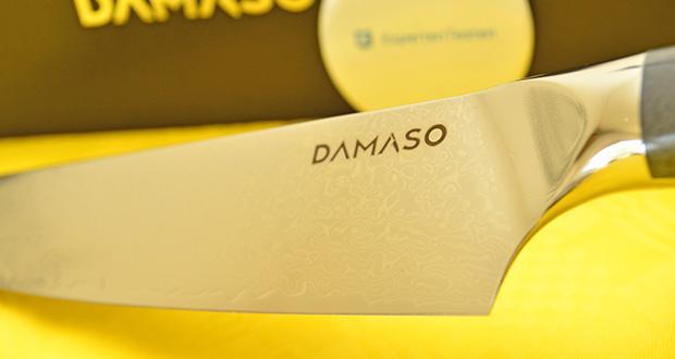 DAMASO Chef Knife Red Ash Damastmesser im Test - 67 Lagen Damaszenerstahl; Rockwell-Härte von 60+ HRC