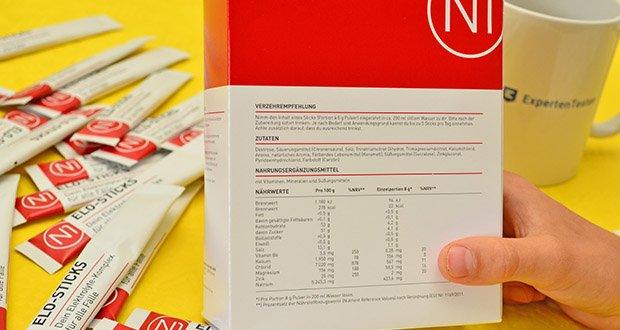 N1 Elo-Sticks Elektrolyte-Komplex von Pharmedix im Test - Hochwertige Rohstoffe und erlesene Zutaten; auch für Veganer geeignet