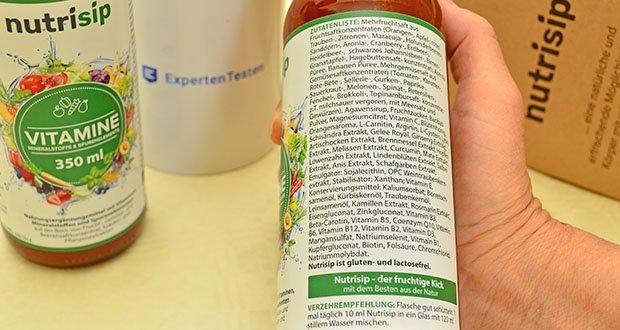 Nutrisip Flüssiges Multivitamin Mikronährstoffkonzentrat im Test - Verbesserte Bioverfügbarkeit der Nährstoffe; kombiniert natürliche Inhaltsstoffe optimal