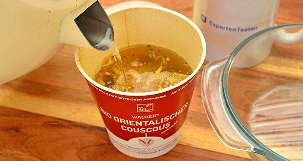 Wacker Bio Orientalisches Couscous-Gericht im Test - Einfache Zubereitung, nur kochendes Wasser nötig