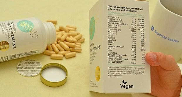 Cosphera Haar Vitamine im Test - Hohe Qualität der Inhaltsstoffe; 100% vegan und frei von Zusätzen