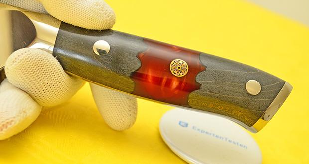 DAMASO Chef Knife Red Ash Damastmesser im Test - Ergonomischer, rutschfester Griff