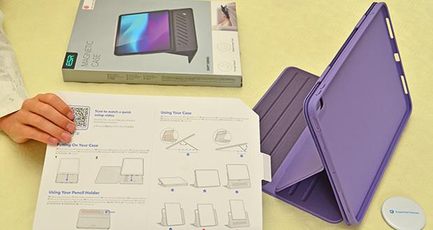 ESR Magnetische Hülle für iPad im Test - Vielseitige Positionierungsmöglichkeiten (9 verschiedene Winkel)