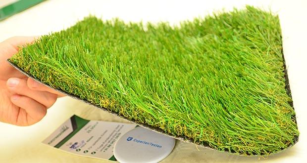 Kunstrasenhaus Kunstrasen Philip im Test - UV-beständig für 15 Jahre; Wasserdurchlässig (60 Liter/m²/Minute)