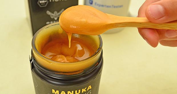 maorika Manuka Honig MGO 550+ 250g im Test - Hoher Anteil an Manuka-Pollen (über 90%)