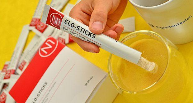 N1 Elo-Sticks Elektrolyte-Komplex von Pharmedix im Test - Einfach in Wasser aufzulösen; ausgewogene Mischung wichtiger Nährstoffe