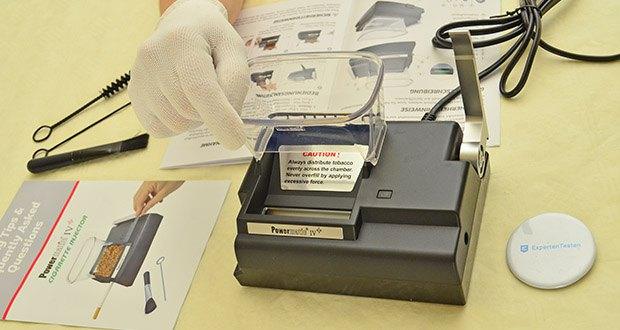 Powermatic 4 Elektrische Zigarettenstopfmaschine im Test - Kompaktes Design für platzsparende Aufbewahrung