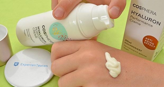 Cosphera Hyaluron Performance Creme im Test - Intensive Feuchtigkeitsversorgung; Dermatologisch getestet