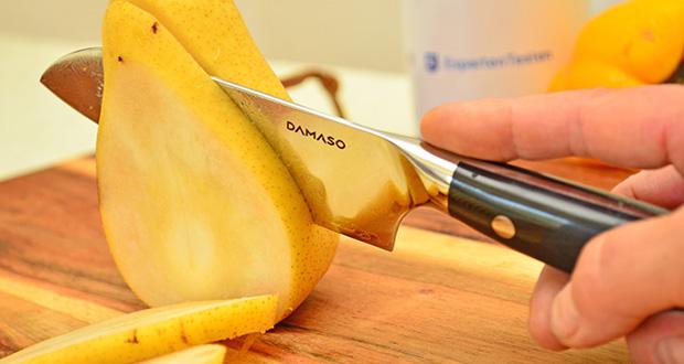 DAMASO Black Pearl Santoku Messer Damast im Test - Vielseitig einsetzbar; präzise Schnitte