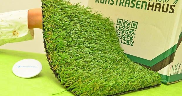 Kunstrasenhaus Kunstrasen Figo im Test - Ausgezeichnete Strapazierfähigkeit, ideal für Kinder und Haustiere