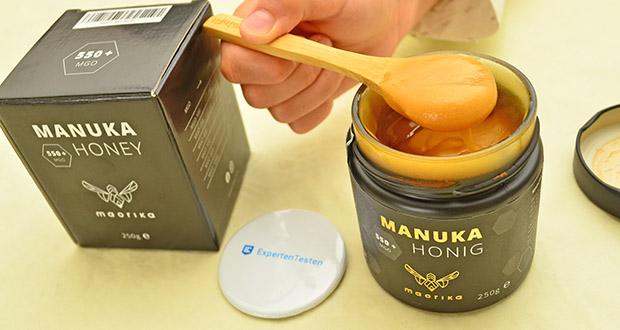 maorika Manuka Honig MGO 550+ 250g im Test - Geprüft und zertifiziert; vielseitige Anwendungsmöglichkeiten