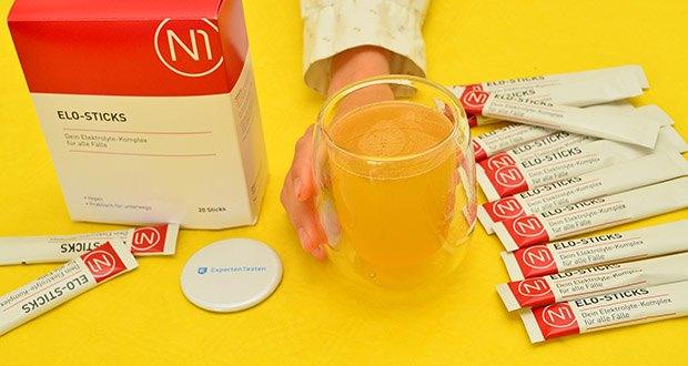 N1 Elo-Sticks Elektrolyte-Komplex von Pharmedix im Test - Angenehmer Geschmack nach Zitrusfrüchten; schnelle und effektive Wirkung