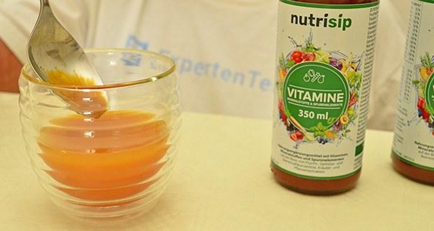 Nutrisip Flüssiges Multivitamin Mikronährstoffkonzentrat im Test - Breites Spektrum an Vitaminen und Mineralstoffen; fruchtiger, erfrischender Geschmack