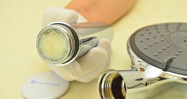 Sanquell Legionellenfilter Duschkopf im Test - Preiswert austauschbare Legionellenfilter; ultrafeine Filterporen (0,085µm)