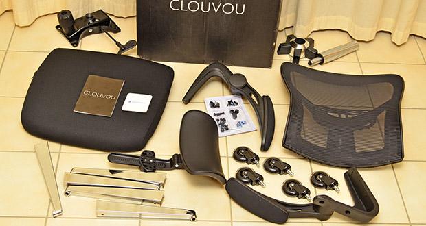 CLOUVOU SmartSeat Bürostuhl im Test - Einfache Montage mit beiliegendem Werkzeug