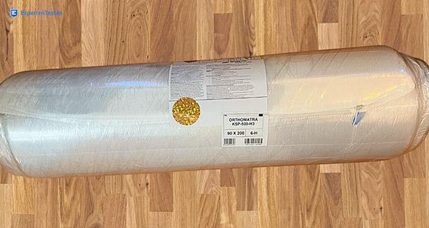 Betten-ABC OrthoMatra KSP-500 Kaltschaummatratze im Test - Kompakte Verpackung für einfachen Transport
