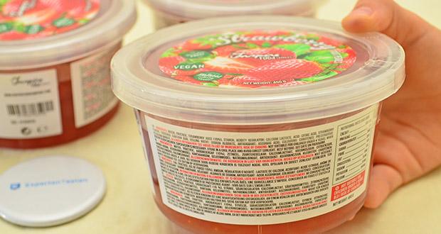 Inspire Food Company Erdbeer Popping Boba Fruchtperlen im Test - 50% weniger Zucker als Konkurrenzprodukte; vegan und glutenfrei