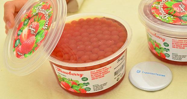 Inspire Food Company Erdbeer Popping Boba Fruchtperlen im Test - Verzehrfertig ohne Vorbereitung