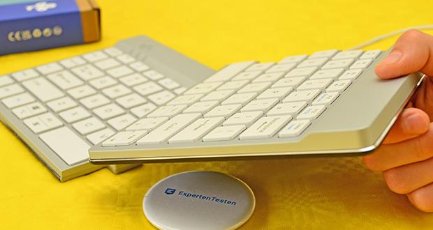 R-Go Ergonomische Tastatur Split Break im Test - Ultradünne Bauweise für entspannte Handgelenke