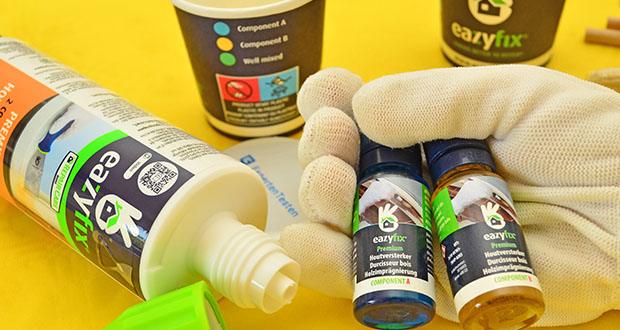 Eazyfix Holzfäule Standardset im Test - Einfache Anwendung dank 2-in-1-Kartusche