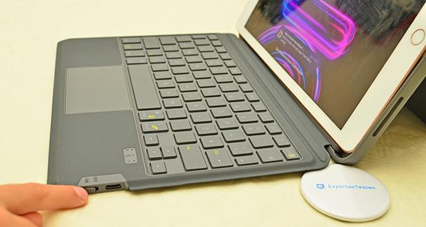 Inateck KB04111 Tastatur Hülle für iPad im Test - Hintergrundbeleuchtung mit 7 Farben
