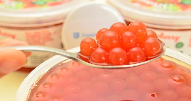 Inspire Food Company Erdbeer Popping Boba Fruchtperlen im Test - Praktische 8mm Größe für Strohhalme