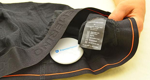 Joe Boxerschorts Deep Black von Joe Merino im Test - Pflegeleicht im Alltag; Maschinenwaschbar bei 30°C