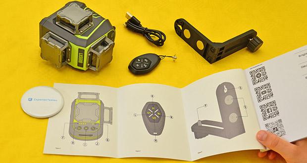 LasGoo LG-3Dx Kreuzlinienlaser im Test - Professionelle magnetische rotierende Halterung inklusive