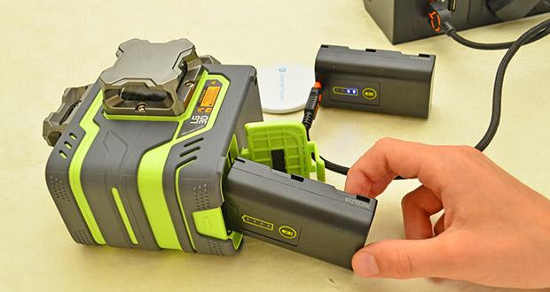 LasGoo LG-3D Linienlaser im Test - Lange Betriebsdauer bis zu 20 Stunden; Einfache Aufladung via USB-C