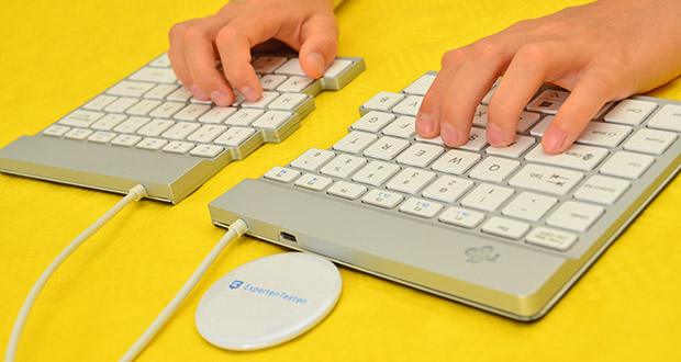 R-Go Ergonomische Tastatur Split Break im Test - Leichter Tastenanschlag durch Scherenmechanik