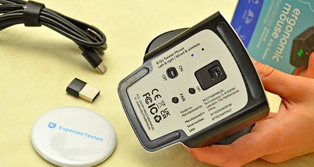 R-Go Twister Ergonomische Maus im Test - Einstellbare DPI-Auflösung; präzise optische Sensorik