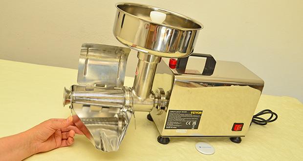 VEVOR Tomatenpresse Passiergerät im Test - Stabile Konstruktion für lange Haltbarkeit; leistungsstarker 370W-Motor