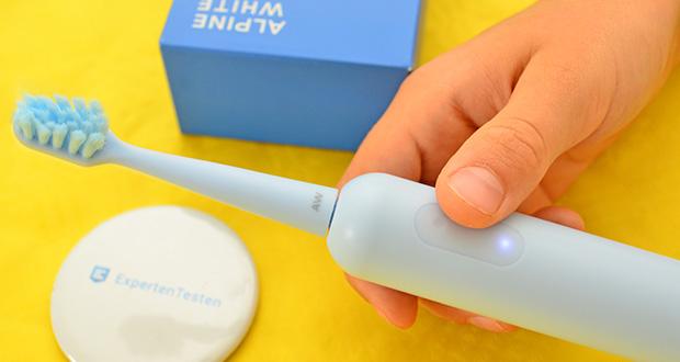 ALPINE WHITE Sonic Toothbrush im Test - Einfache Einknopf-Bedienung; 3 verschiedene Reinigungsmodi