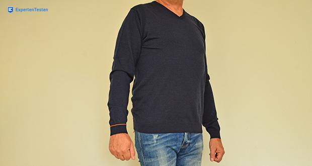 Joe V-neck True Navy Pullover von Joe Merino im Test - Angenehm auf der Haut