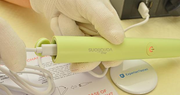 MyVariations Elektrische Zahnbürste im Test - USB-C-Ladeanschluss für vielseitige Lademöglichkeiten; lange Akkulaufzeit von einem Monat