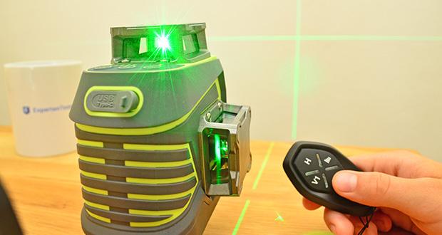 LasGoo LG-3Dx Kreuzlinienlaser im Test - Fernbedienung für bequeme Steuerung