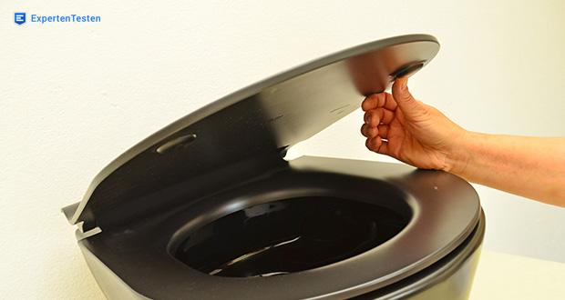Ben Segno Wand-WC mit WC-Sitz im Test - Effektive Free Flush Technologie; Soft-Close-Funktion des WC-Sitzes