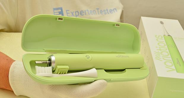 MyVariations Elektrische Zahnbürste im Test - Optionales Zubehör wie Reiseetui und Wandhalterung