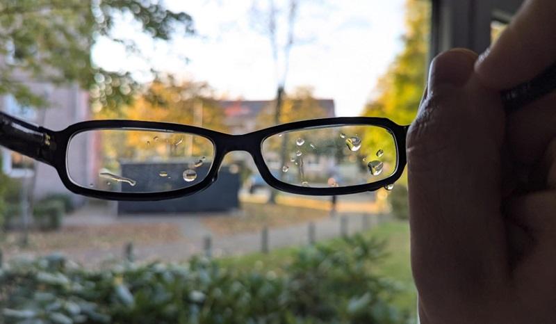 Brille nachher im Ultraschallreiniger Test
