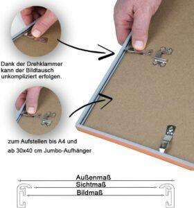 Im Überblick alle möglichen Testkriterien im Bilderrahmen Vergleich