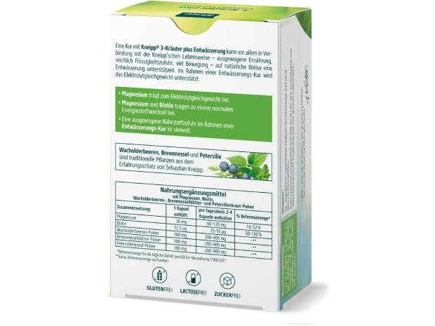 Produkttest Kneipp 3-Kräuter plus Entwässerung Kneipp 3-Kräuter plus Entwässerung Produkttest